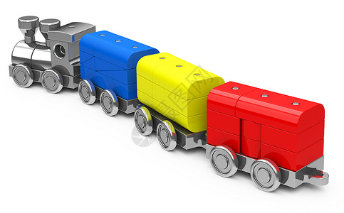 玩具火车运输孩子乐趣机车婴儿车皮游戏幼儿园铁路背景图片
