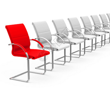 红色椅子座位多样性个性领导背景图片
