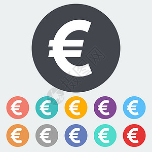 欧元图标贪婪市场商业符号交换货币插图银行业金融银行背景图片