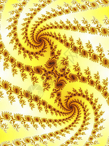黄颜色的双折形螺旋背景图片