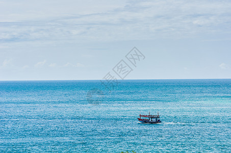 渔船海船云景海洋环境风景海浪天空水平戏剧性天气钓鱼背景图片