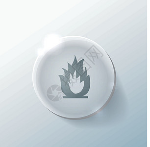 火警按钮火警标志火球互联网玻璃插图阴影活力烧伤点燃危险篝火设计图片