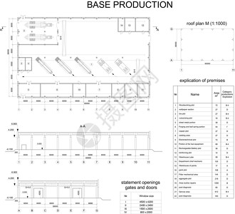 建筑项目设计图建筑物发动机公司的详细建筑图画设计图绘制图建筑学工业绘图绘画运输传奇尺寸蓝图项目插画