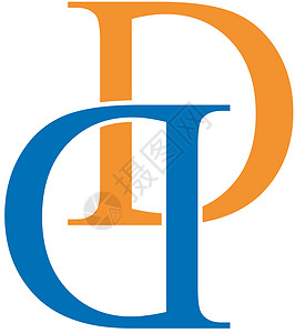 D 徽标公司签名手势标识精品联盟插图蓝色推广象形背景图片