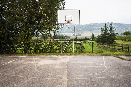 篮球法庭篮子游戏操场运动背景图片