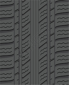 树叶矢量黑色橡胶橡胶轮胎背景模式插画