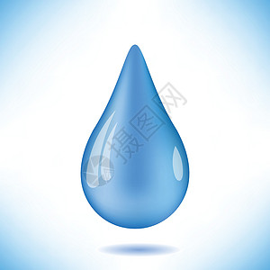 蓝水滴运动反射生活气泡环境玻璃飞溅蓝色插图活力背景图片