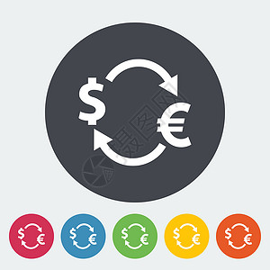 货币兑换汇工作商业销售蓝色插图金条转换金融交换艺术设计图片