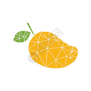 芒果插图矢量水果插画家背景图片