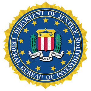 联邦调查局海豹艺术品联邦标识艺术绘画徽章插图背景图片