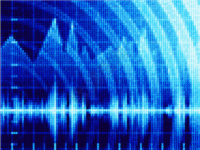 数字生成的图像矢量技术背景声波电脑数据蓝色生长录音工作室想像力频率正弦波设计图片