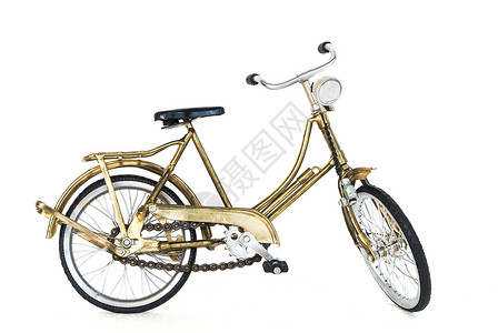 小金色玩具小金色自行车背景图片