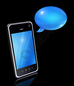 语音泡泡和移动电话讲话话框平板电脑讨论手机短信屏幕全球电话背景图片