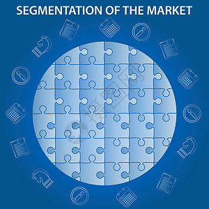 市场信息图的分化背景图片