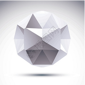 摘要 3D 折纸多边形物体 矢量几何设计el网络数字电子产品水晶力量建造技术插图地球矿物背景图片
