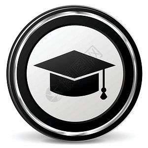 鲁王帽教育图标插图庆典成就证书金属标识奢华按钮考试徽章插画