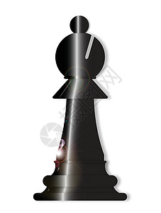 象棋主教木板黑色插图白色绘画艺术品艺术游戏背景图片