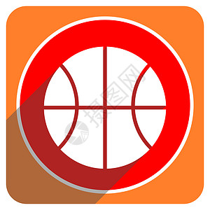 篮球平面素材ball 红色平面图标商业篮子平面图标篮球活动游戏运动竞赛团队互联网背景