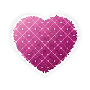 情人节的心粉色红色蜜月插图背景图片