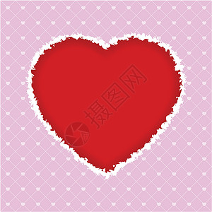 情人节的心插图粉色红色蜜月墙纸背景图片