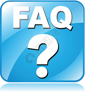 faq 图标解答徽章网站问题按钮蓝色网络帮助标签正方形背景图片