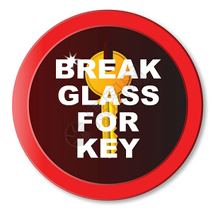 分换豪礼断分玻璃换密钥绘画艺术品情况警报艺术圆形玻璃钥匙红色插图插画