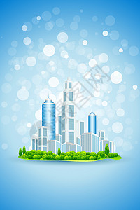 现代城市的商务背景背景图片