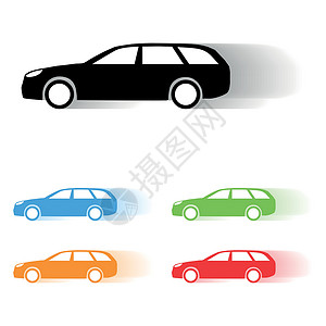 矢量汽车环影白色橙子黑色车辆运输车轮财产蓝色坡度发动机背景图片