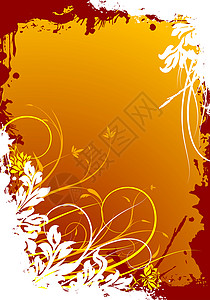抽象的花岗植物装饰背景矢量插图作品叶子背景图片
