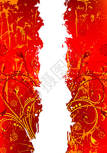 背景摘要叶子红色风格艺术品插图背景图片