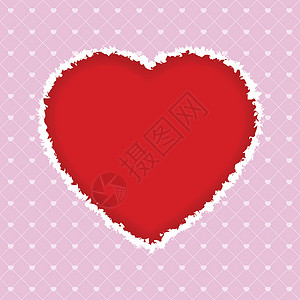情人节的心红色墙纸蜜月粉色插图背景图片