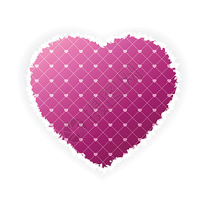 情人节的心红色蜜月粉色插图背景图片