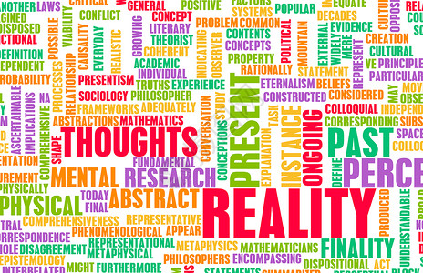 现实情感真相展示洞察力现实检查心态头脑海报哲学教训背景图片