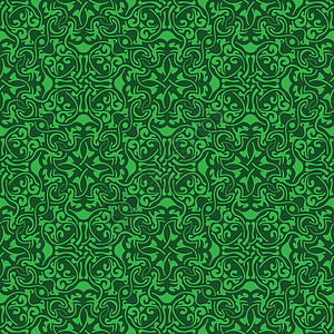 绿色无缝绿模式花卉插图花纹壁纸墙纸艺术丝绸装饰品背景图片