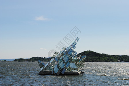 冰山歌剧海洋艺术雕塑雕塑家反射峡湾高清图片