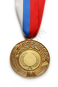 金属奖牌运动圆形竞赛竞争勋章空白白色红色徽章胜利背景图片