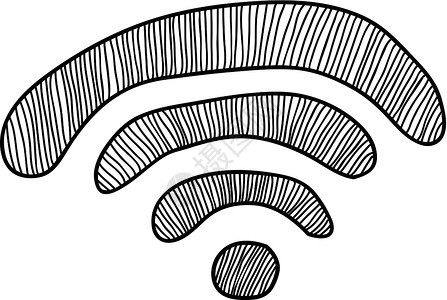 Wi-Fi 涂鸦标志背景图片