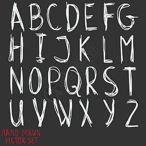 配音按字母顺序排列的字母 用 Inc 手画的插图墨水笔记书法涂鸦语言收藏刷子艺术打印漫画设计图片