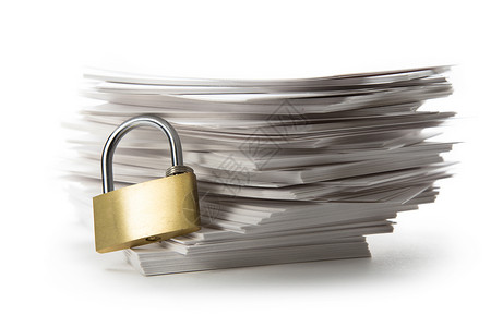 纸牌和锁匙堆叠工作文档金属数据打印教育团体钥匙文书卡片背景