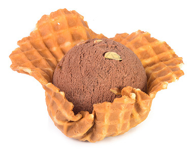 冰淇淋 巧克力冰雪冰淇淋宏观棕色食物甜点勺子味道香草奶油状白色杯子背景图片