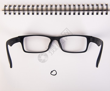 眼镜 带有背景概念的眼眼镜和测试药品玻璃眼睛医疗光学图表镜片验光师考试背景图片