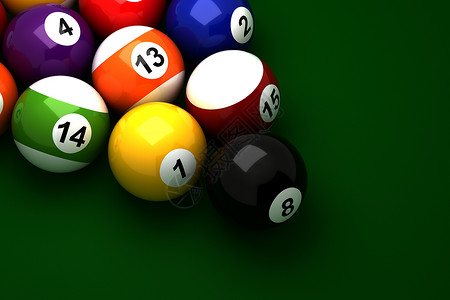 Billiard 球团数字线索水池游戏竞赛桌子闲暇黑色娱乐三角形背景图片