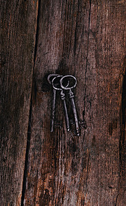 定序键房子木头秘密乡村安全钥匙电影桌子金属古董背景图片