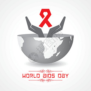 认识世界世界艾滋病日艾滋病毒认识概念疾病安全治疗地球自由交往横幅控制预防幸存者插画