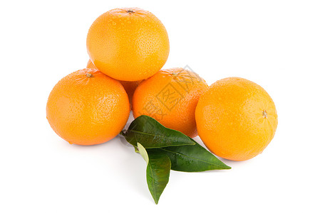 炼金或普通话橙子黄色宏观热带白色水果背景