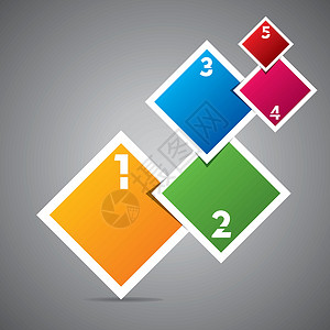 色彩多彩的方形图横幅商业标签插图图表互联网作品正方形网站信息背景图片