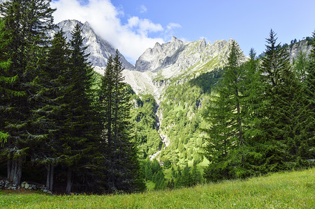 夏季山地景观(年夏)高清图片