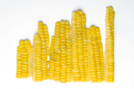 玉米切片健康饮食白色素食食物黄色粮食蔬菜背景图片