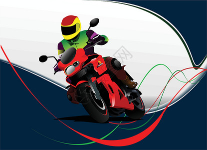 摩托车竞赛具有摩托车图象的摩托车背景 铁马 Vect路线车辆插图活动摩托菜刀休闲车轮引擎热情设计图片