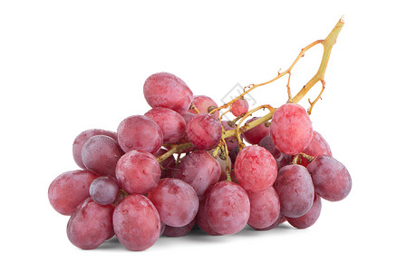 一堆红葡萄白色水滴健康饮食生活食物水果背景图片
